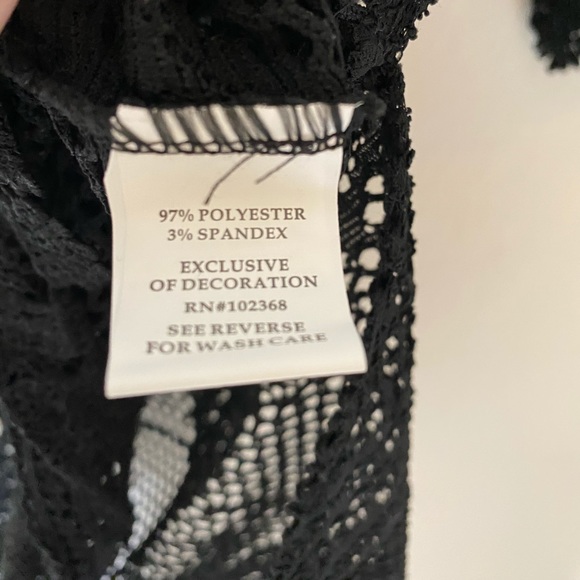 swimwear cover-up black swim beachwear NWT small large - Picture 5 of 5